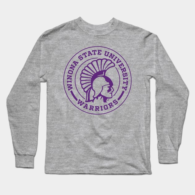 Winona State University - Circle Long Sleeve T-Shirt by Josh Wuflestad